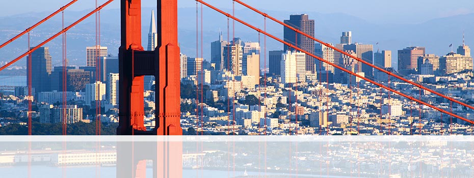 San Francisco Skyline & Golden Gate Bridge